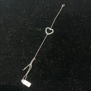 Elegant Silver Heart Bracelet